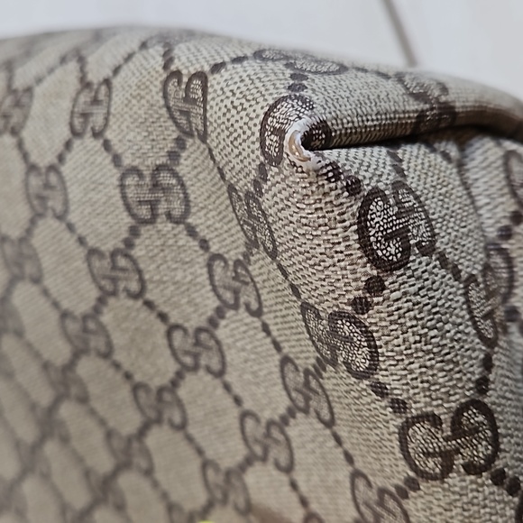 Gucci Sherry Ophidia Tote Bag GG Logo Red/Green Handles Vintage w/Dustbag - Picture 12 of 16